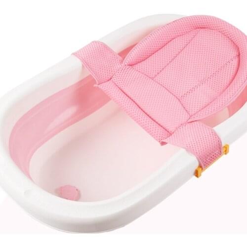 Baby Bath 3D Bath Net Holder Baby Sitting and Lying Non-Slip Newborn Thick Bath Mattress Bath Floating Pad Universal
