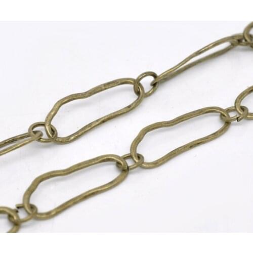 DoreenBeads 1M Bronze Tone Big Link Chain Findings 25x9mm (B14207), yiwu