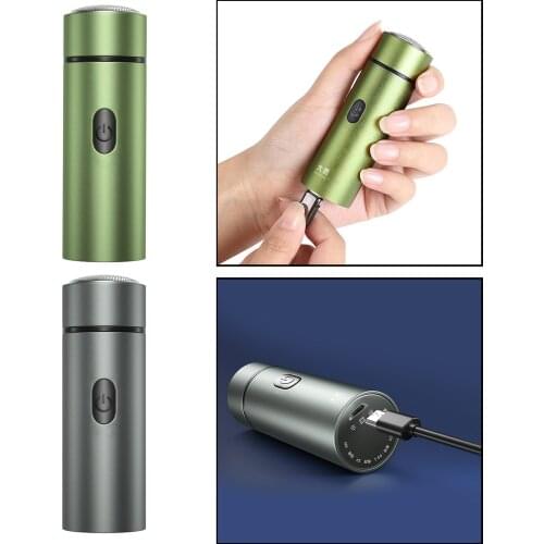 Mini Electric Razors Rotary Shaver fits for Men USB Rechargeable Quiet High-Speed Motor Nose Hair Trimmer Electric Trimmer