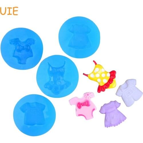 FYL433U,FYL445U,FYL446U,FYL475U Baby Girl Bodysuit Silicone Mold - Clothe Mold Candy Chocolate Resin Jewelry Making Fake Food