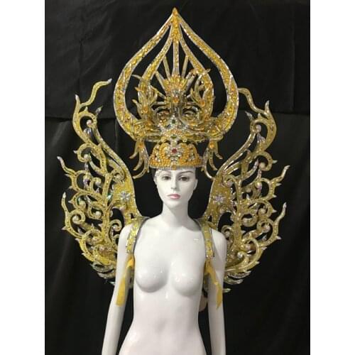 Latin dance Samba accessories Fashion exquisite headdress feathers Delicate dance shows accessories