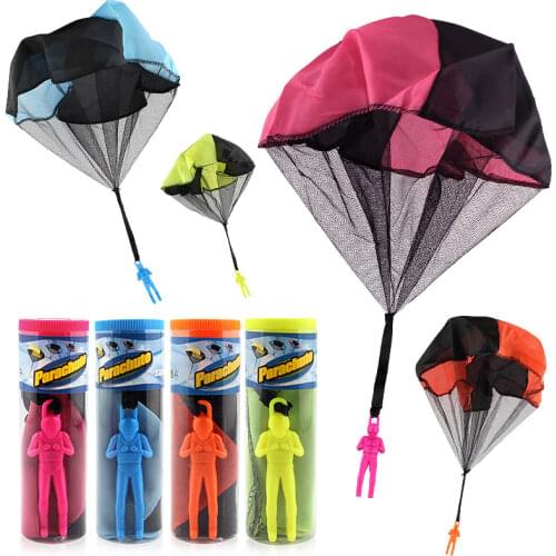 Hand Throwing Mini Soldier Parachute Funny Toy Kid Outdoor Game Play Educational Toys Fly Parachute Sport for Children Toy