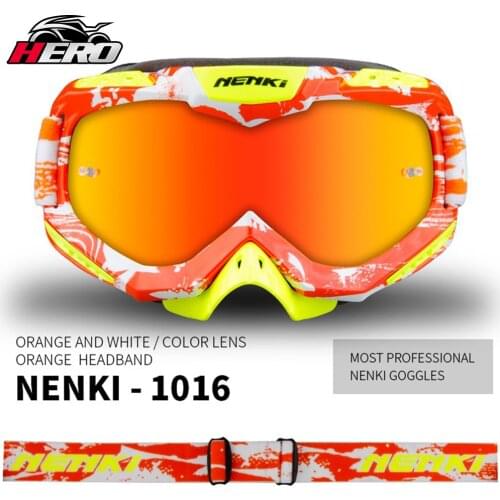 NENKI Motocross Glasses Moto Racing Men Women Motocross Goggles Helmet Off-Road Motorcycle Glasses Dirt Bike BMX MTB Eyewear