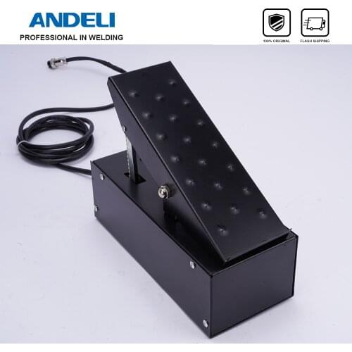 ANDELI Foot Switch Welding 5 Pins Foot Pedal Remote Current Controller for AC DC Spot Welding Machine TIG-250PE