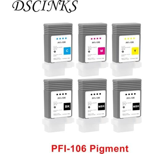 PFI-106 Waterproof Pigment Compatible Ink Cartridge for Canon IPF6400 IPF6450 IPF6410 IPF6460 IPF 6400 6450 6410 PFI 106 PFI106