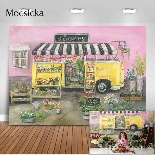 Garden Flowers Theme Backdrop for Photography Newborn Kids Portrait Flower Background for Photo Studio Photocall Plants Decor