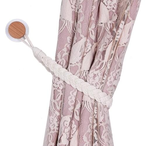 Modern and Simple Cotton Curtain AccessoriesBandage Tie Rope Hand-woven Creative Curtain Storage Rope Lanyard Curtain Tieback