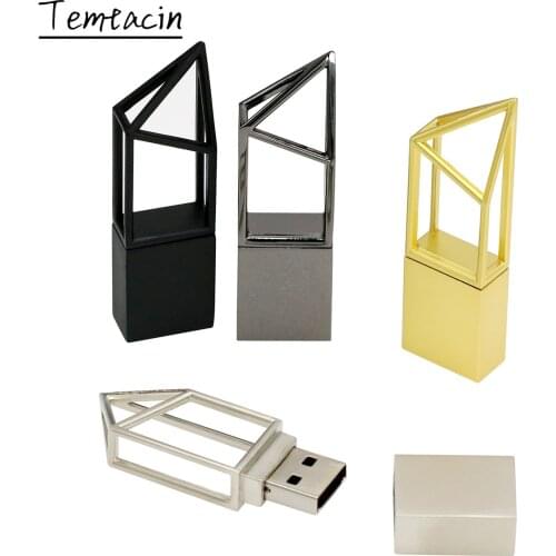 Metal USB 2.0 Real Capacity USB Flash Drive 4GB 8GB 32GB 64GB 128GB Pendrive256GB Pen Drive U Disk Flash Memory