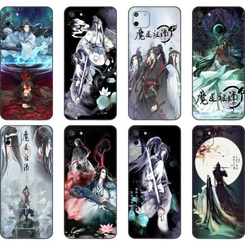 Black tpu Case For OPPO Realme C11 C20 C21 Case Back Cover Bumper Mo Dao Zu Shi