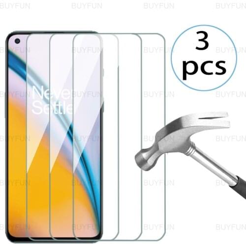 3pcs screen protector for oneplus nord 2 5g 6.43inch front protective tempered glass on for oneplus onepkus nord2 5g safty glass