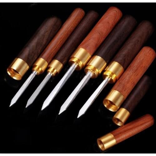 1 Pcs Durable Tea Knife Teaware Chinese KungFu TeaAccessories Stainless Steel Portable Wooden Handle Tea Needle Crafts