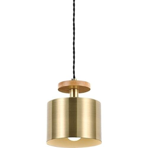 Nordic Style hallway Pendant Light Hotel reception Gold 1 Pcs Iron Hanging lamp Sconce For Restaurant Bar Coffee Bedside Lampara
