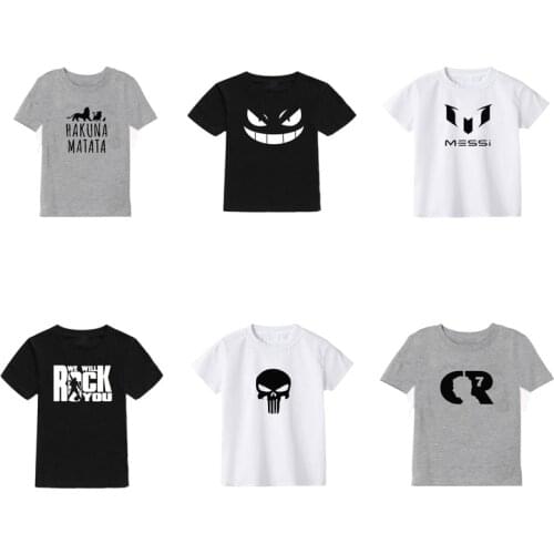 3colour summer baby boys t shirt girl casual Cool kids clothes Cartoon print Childrens T-shirt cotton Short sleeve girls tops