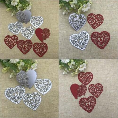 Handcraft Metal Cutting DIY Scrapbooking Dies Love Decorate Embossing 4pcs/set