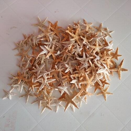 50pcs/lot Natural Artificial Starfish Platform Ornament Accessories wedding decoration3-5cm size for choosing crafts sea star