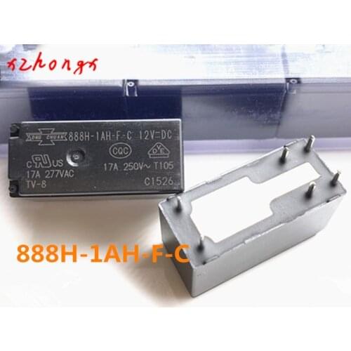 888H-1AH-F-C 888HN-1AH-F-C-12VDC 888HN-1AH-F-C-12V 888HN-1AH-F-C-DC12V 6PINS 17A 12VDC Power Relay