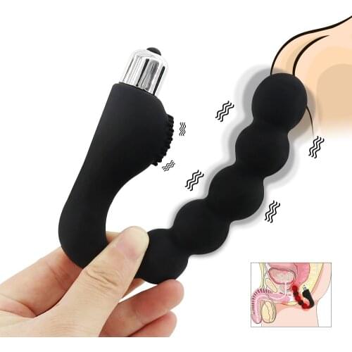 Anal Beads Vibrator Adult Products Silicone Anal Sex Toys Butt Plug G-spot Prostate Massager