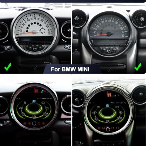 Car Android Auto For Mini One Cooper R55 R56 Peaceman Mini Clubman 2011 Convertible Autoradio Carplay DSP Player