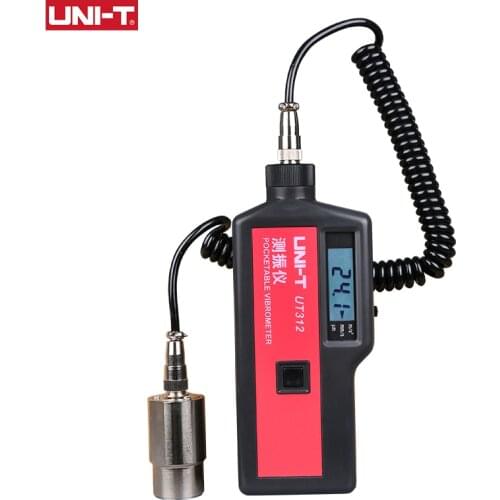 UNI-T UT312 Digital Vibrometer Portable Split Vibration Meter Acceleration Velocity Displacement Measurement Tester