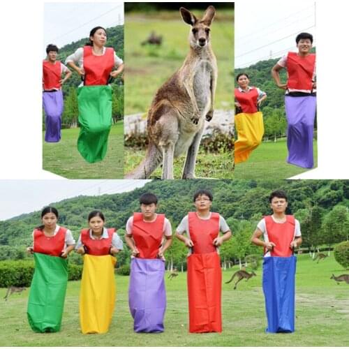 Kids Adult Familie Sack Racing Games Springen Sport Training Party Outdoor Fun Speelgoed School Activiteit Sack Race Bag