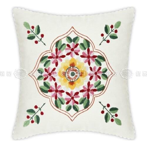 Home Passing Time Handmade Cross Stitch Kaleidoscope Flower Pattern Mothers Teaching Puzzle DIY Embroidery Toys for Children