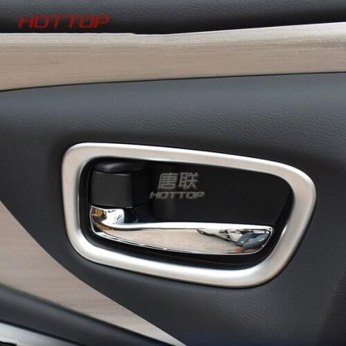 Fit For Nissan Murano 2016 2017 Chrome Interior Inner Door Handle Bowl Cover Trim Catch Inside Molding