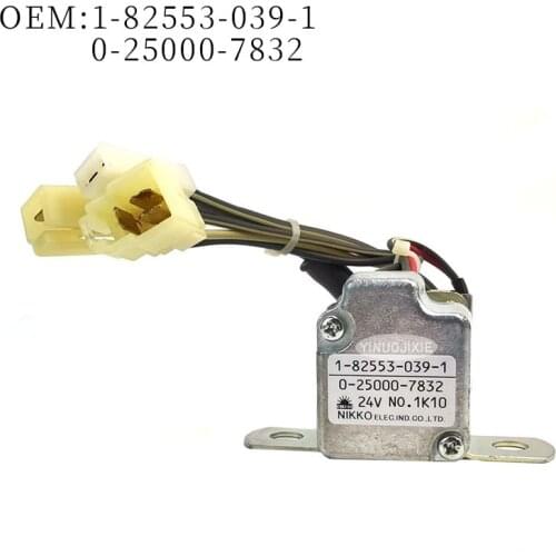 Used for excavator ISUZU 6BG1 6HK1 6WG1 engine relay Japanese original parts OE: 1-82553-039-1 1825530391