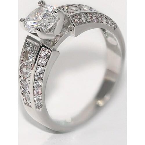 ZHOUYANG Rings For Women Simple Classic Style AAA+ Cubic Zirconia Silver Color Wedding Finger Ring Gift Fashion Jewelry R550