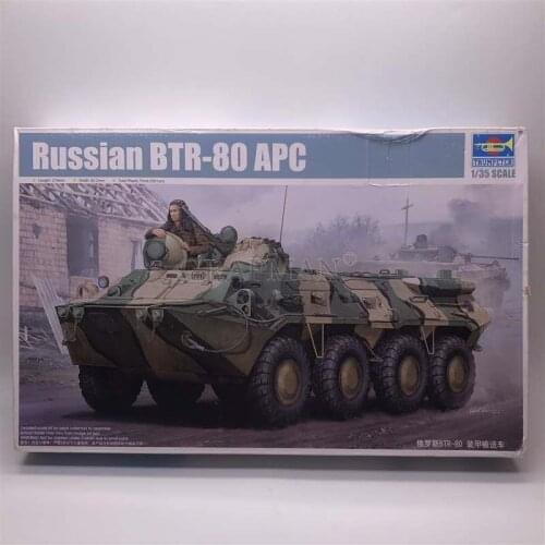 1/35 Russian BTR-80 APC Wheeled Armored Transport Vehicle Plastic Assemble Military Truck Model