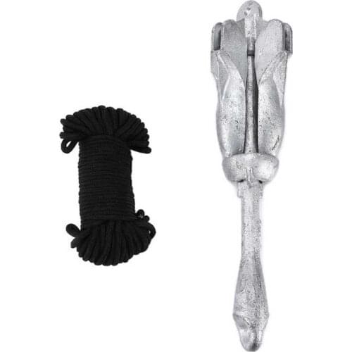 Marine Anchor Carbon Steel 3.2kg Boat Anchor with 20m Rope for Yacht for Jet Skis