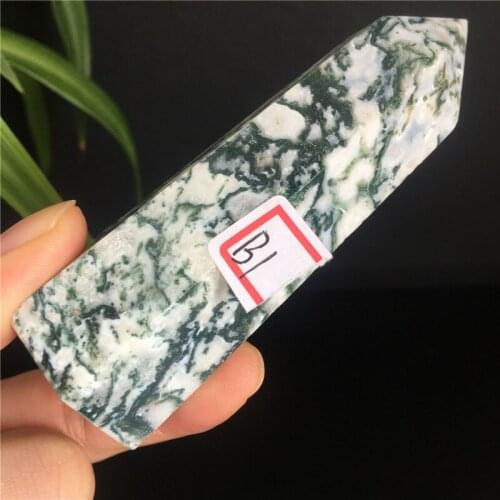 Natural Moss quartz crystal obelisk reiki healing chakras natural stone and mineral Christmas gifts