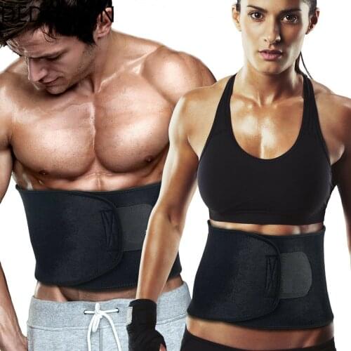 Neoprene Sauna Waist Trainer Slimming Belt Sweat Belt Shaper Fat Burn Shaperwear Adjustable Slimming Wraps Fajas Slimming Belt