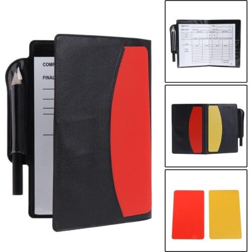 New Sport Football Soccer Referee Wallet Notebook with Red Card and Yellow Card Team Sports Soccer Entertainment