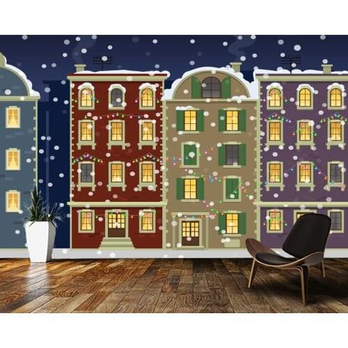 Papel de parede Christmas decoration 3d wallpaper mural,living room tv children‘s bedroom wall papers home decor bar mural