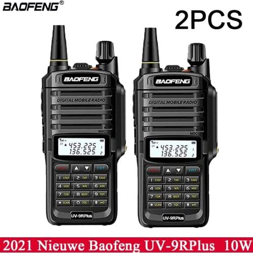 2pcs Baofeng UV-9RPlus Impermeabile IP67 Walkie talkie Di Alta Potenza a due vie Radio VHF UHF Radio Portatile Walkie talkie Uv9