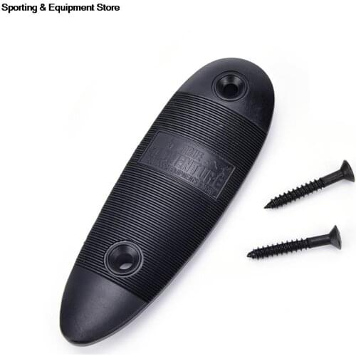 Durable Plastic Non-Slip Ribbed Slip Recoil Pad With Screw Gun Butt Stock Gentle Cushion Push Pad Hunting Accessories 1Set