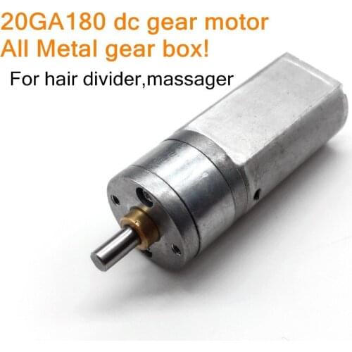 20GA180 dc gear motor,For hair divider,massager,All Metal gear box