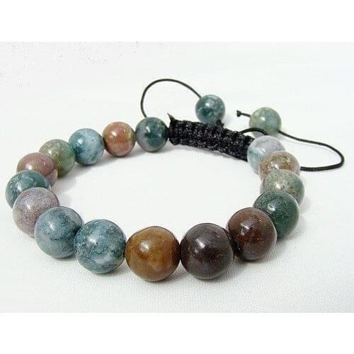 Shamballa bracelet all 10mm Natural Indian Agates Beads jade beads