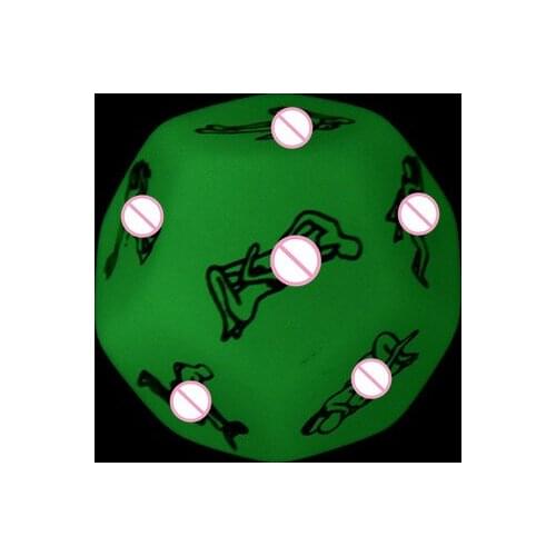 Funny 12 Side Erotic Craps Sexy Dice Sex Glow Dice Love Dices Toys For Adults Sex Toys Noctilucent Couples Dice Game