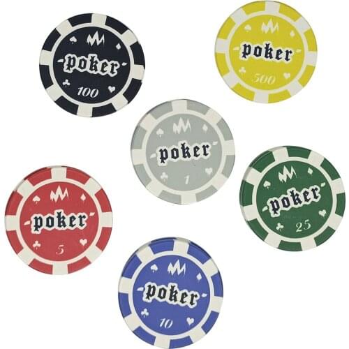 Any Design Can Do High Quality 39mm Professional Ceramic Chip of 10g Ceramic Poker Chips Set