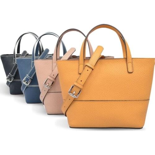 Large Capacity Cow Leather Women Shopping Bags Fashion Handbags With Strap High Quality
