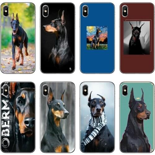 Doberman Dog Accessories Phone Case For Huawei P40 P30 P20 Pro P10 P9 Lite Y5 Y6 Y7 Y9 P Smart Plus 2018 2019