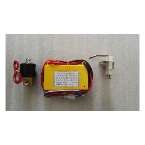 24VDC gas ignition control box+ spark plug+1/4"soleniod valve automatic gas igniter unit for burner and oven
