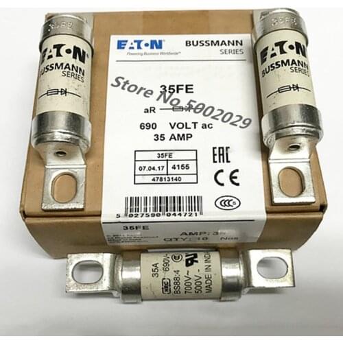 10Pcs/lot New BUSSMANN Fast fuse BS88: 4 35FE 35A 40FE 40A 45FE 45A 50FE 50A 63FE 63A 71FE 71A 80FE 80A 90FE 90A 100FE 100A 690V