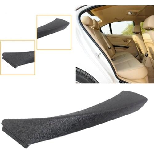 Black Stylish Rear Left Door Handle Pull Cover 51419150335 Reliable Door Panel Handle Trim Professional