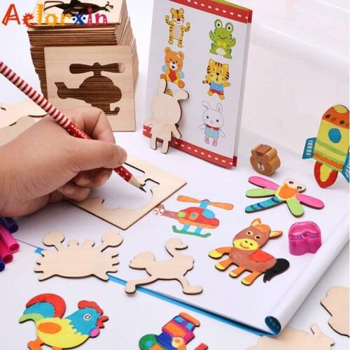 52*drawing Painting Stencil Drawing Toys Childrens Drawing Set Toys Painting Board Educational Toys for Kids
