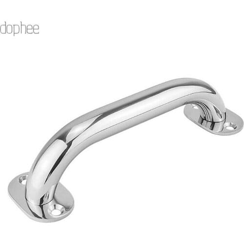 Dophee 1pc 200mm Marine Grade Grab Handle Door Handrail Grip Rail Grab Bar Handle Boat Hatch Yacht Marine Bathroom