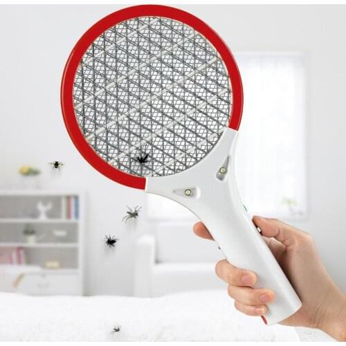 Electric Insect Racket Swatter Zapper USB Rechargeable Mosquito Swatter Kill Fly 3 Network Bug Zapper Killer Trap