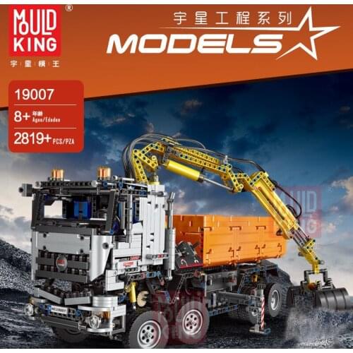 MOULD KING Truck Building Blocks High-Tech City Engineering Truck Excavator Remote Control Brick Set kids Toys Boy Gift