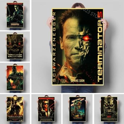 Classic Movie Terminator Decoration Mural Retro Poster Canvas Paintings And Living Room Wall Art Prints For Modern Home Decor